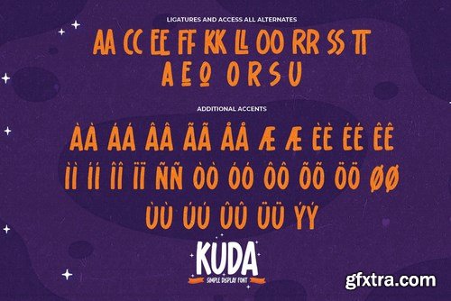 KUDA - Simple Display Font