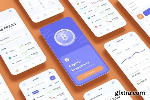 Crypto Trade & Forex Investment Trading App UI Kit