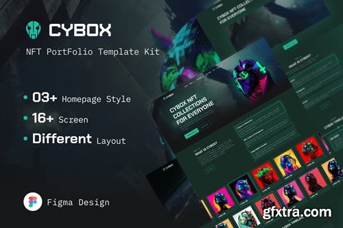 Cybox | NFT PortFolio Figma Template