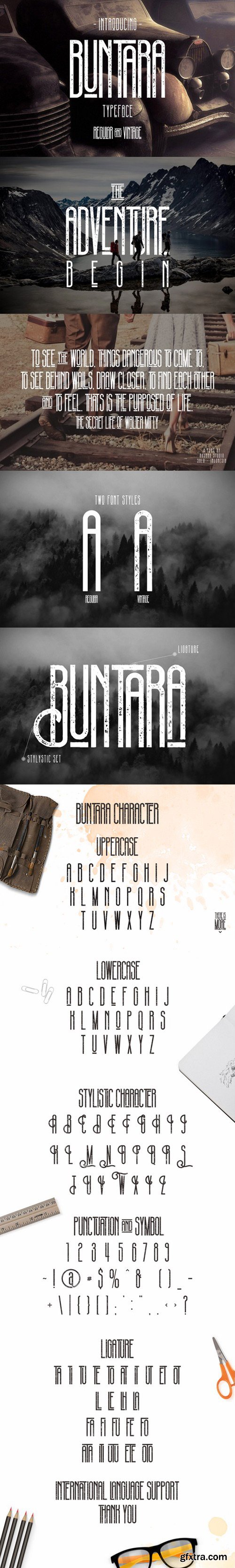 Buntara Typeface