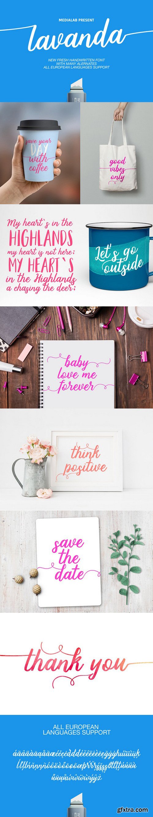 Lavanda Script Font