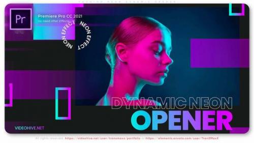 Videohive - Fashion Neon Musical Dynamic Opener - 38128804 - 38128804