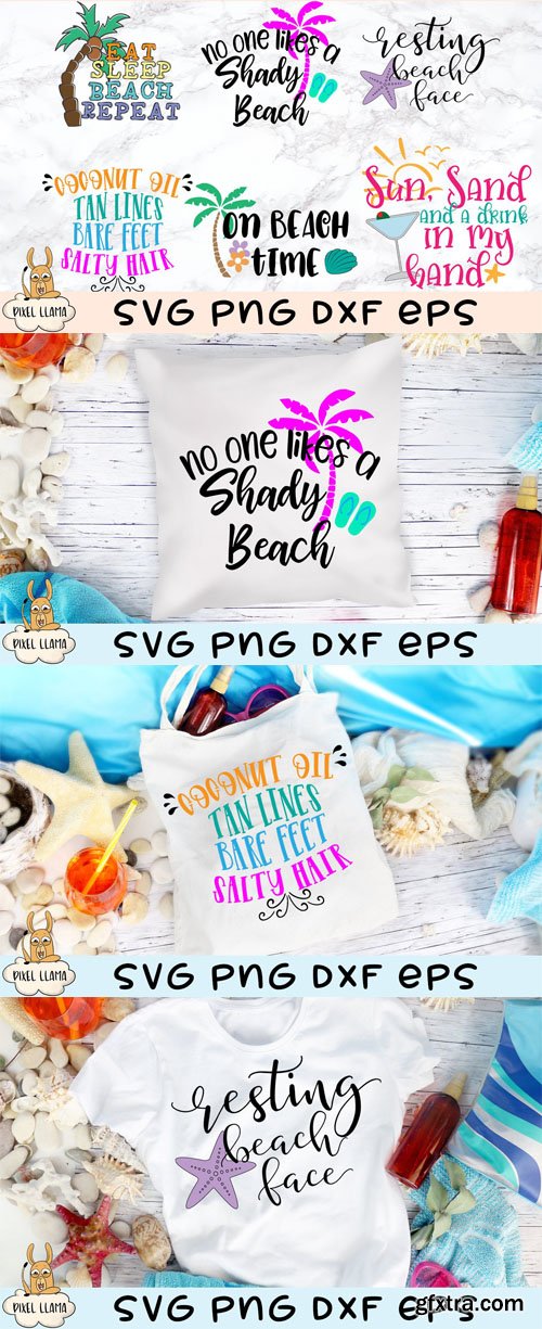 Beach Bundle - 6 Vector Templates