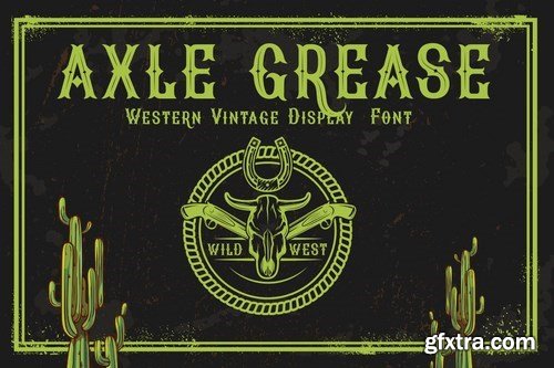 Axle Grease - Western Display Font