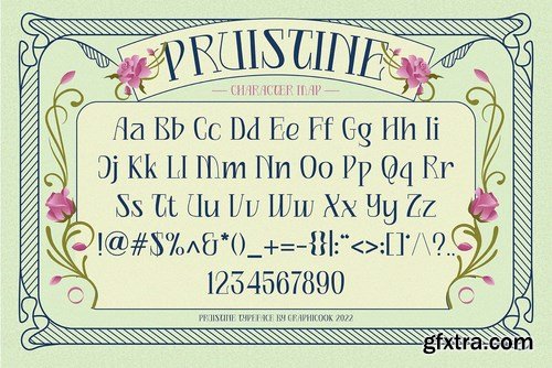 Pruistine Art Nouveau Display Typeface