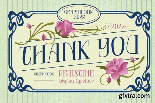 Pruistine Art Nouveau Display Typeface