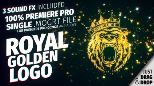 Videohive - Golden Luxury Logo Mogrt - 37899878 - 37899878