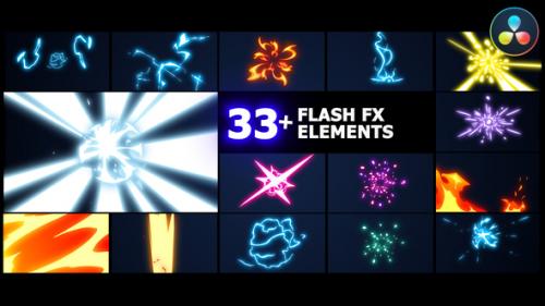 Videohive - Flash FX Elements Pack | DaVinci Resolve - 38034461 - 38034461