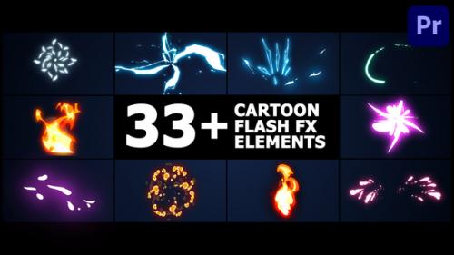 Videohive - Cartoon Flash FX Elements Pack for Premiere Pro - 38088504 - 38088504