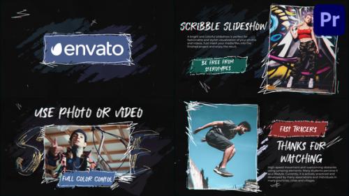 Videohive - Stylish Scribble Slideshow | Premiere Pro MOGRT - 38092216 - 38092216