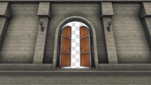 Videohive - Entering Castle Door - 27955894 - 27955894