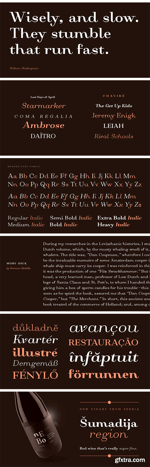 Monden Font Family