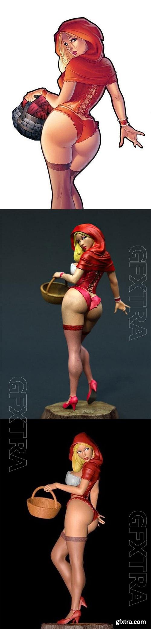 Red Riding Hood 3D Print Model 