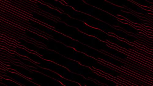 Videohive - Red Wave Lines Glowing Animation - 38060636 - 38060636