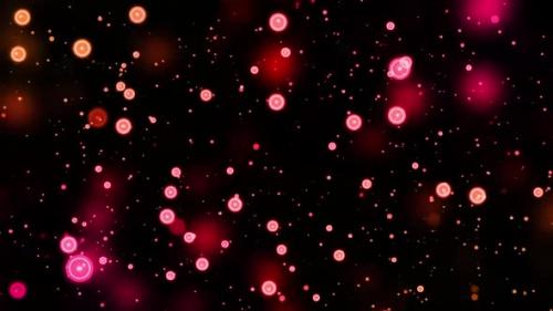 Videohive - Red Particles Moving Slowly Animation - 38060663 - 38060663