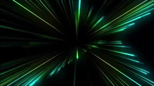 Videohive - Green Blue Lines Lighting Animation - 38060672 - 38060672