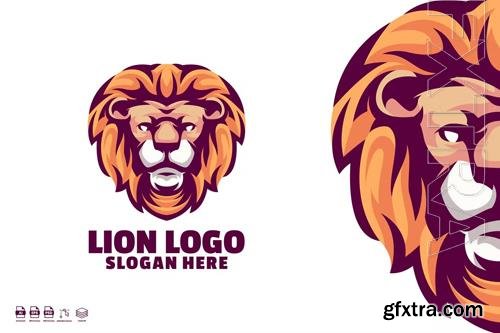 Lion Head Mascot Logo