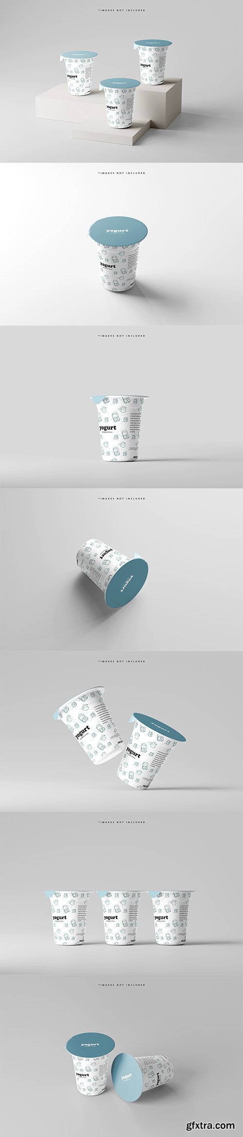 Yogurt or ice cream cup mockup