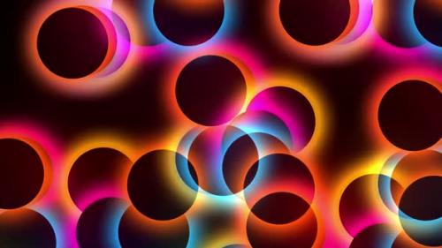 Videohive - Multicolor Circles Glowing Animation - 38060821 - 38060821