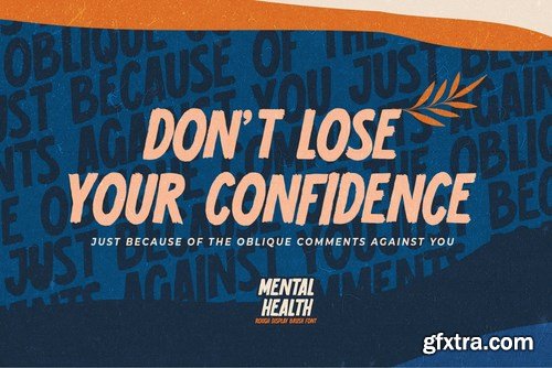 Mental Health - Rough Display Brush Font