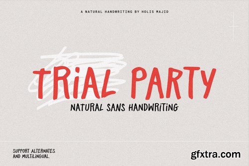 Trial Party Handwriting Font