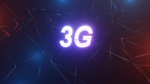 Videohive - 4K. 5g 4g 3g High Speed Connection Internet Background. Social Network Connection - 38061958 - 38061958