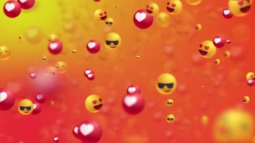 Videohive - 3D Social Crowd Emojis Backgrorund - 38062728 - 38062728