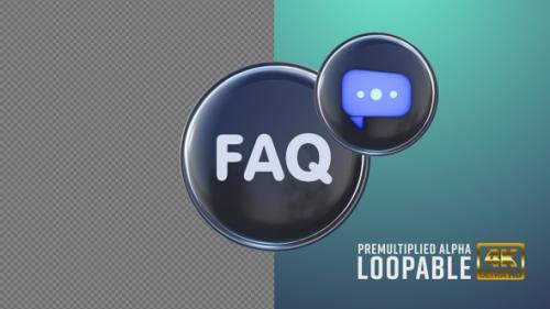 Videohive - Faq Badge Looping with Alpha Channel - 38022845 - 38022845