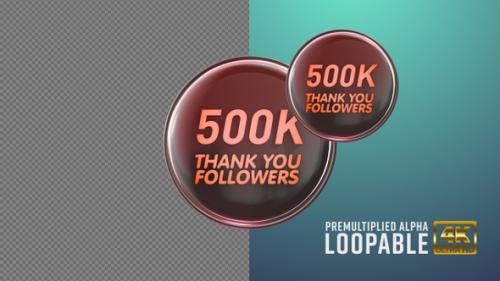 Videohive - 500 K Thank You Badge Looping with Alpha Channel - 38022858 - 38022858