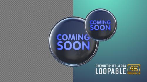 Videohive - Coming Soon Badge Looping with Alpha Channel - 38022861 - 38022861