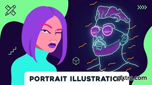 Portrait Illustration with Adobe Photoshop and Illustrator