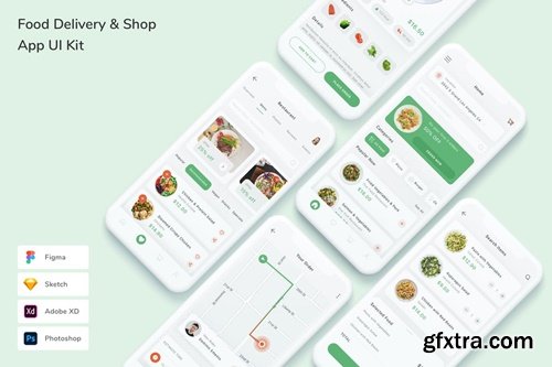 Food Delivery & Shop App UI Kit