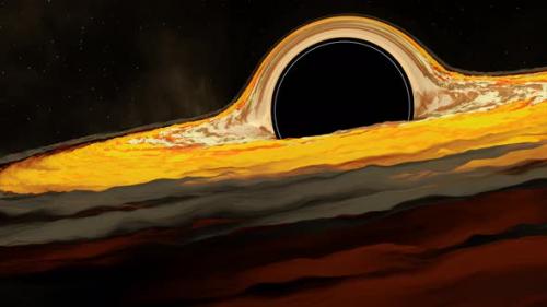 Videohive - 3D Animation of Outer Space Around Black Hole - 38023880 - 38023880