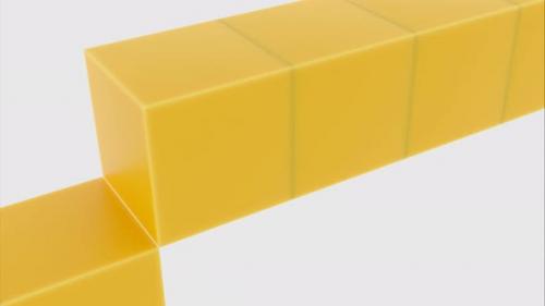 Videohive - Cubes Rising in Row - 38023938 - 38023938