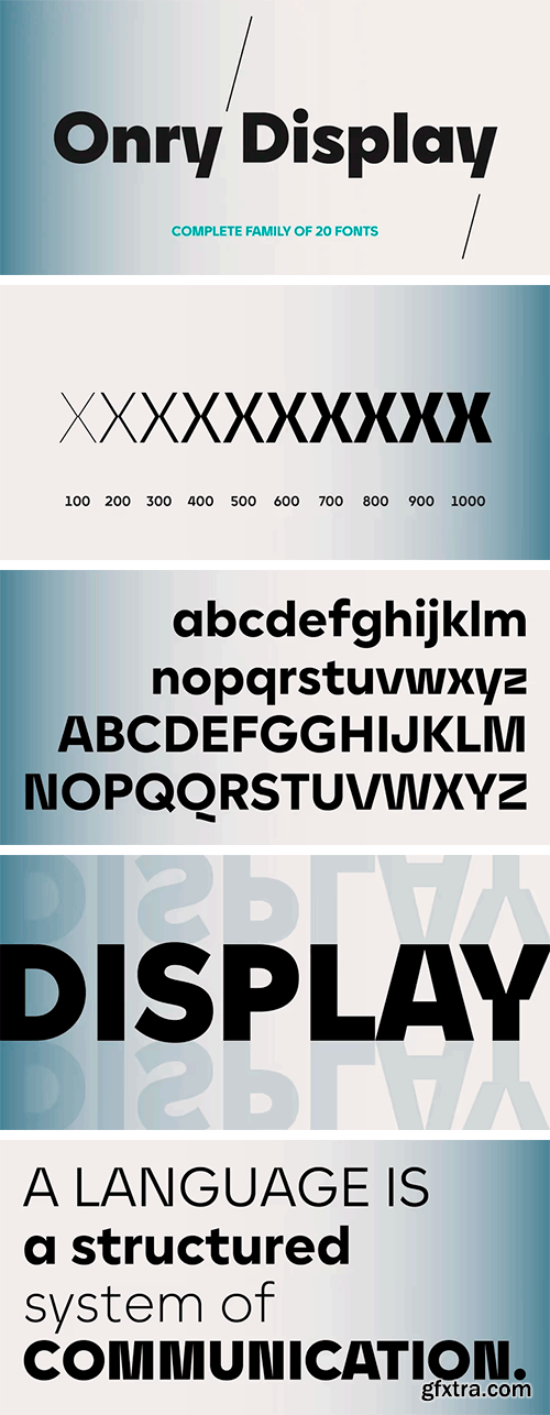 Onry Display Font Family