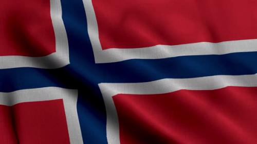 Videohive - Norway Satin Flag. Waving Fabric Texture of the Flag of Norway, Real Texture Waving Flag of the Norg - 38028456 - 38028456