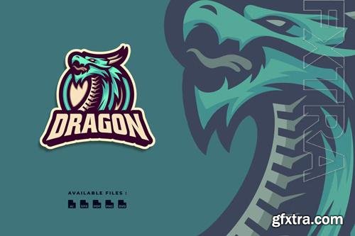 Dragon Sport and Esport Mascot Character Logo