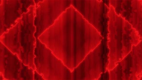 Videohive - Low poly red animation of flaming like nested energy squares rotating clockwise. Sharp glowing edges - 38041902 - 38041902