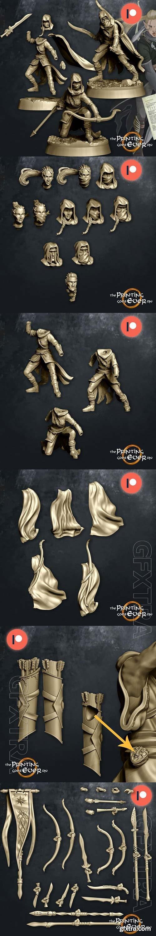 Elven Rangers Modular 3D Print Model 