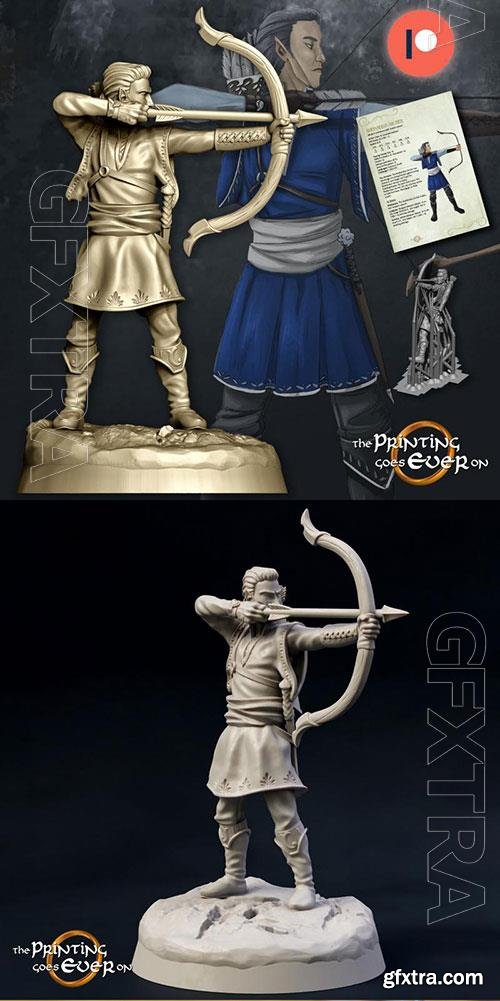 Elven Archer 3D Print Model 