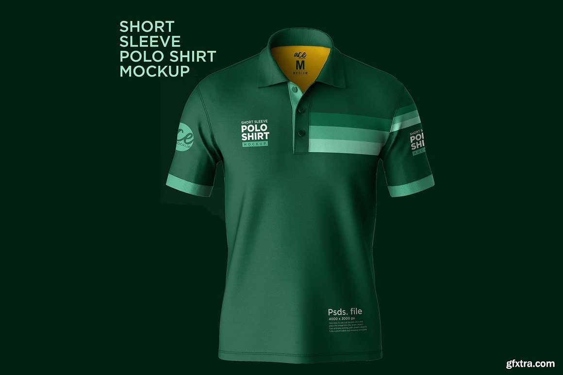 CreativeMarket - Polo T-Shirt Mockup 7252278 » GFxtra