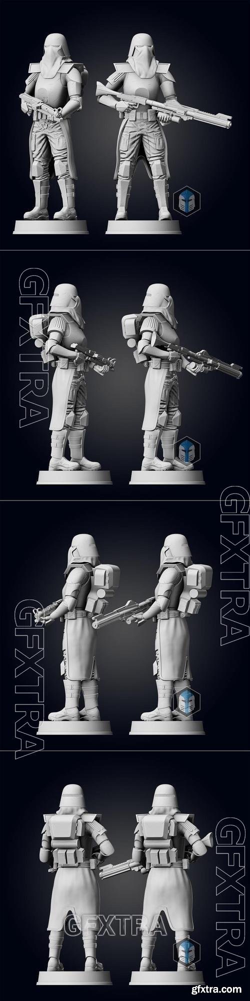 Galactic Marine Figurine - Pose 1 3D