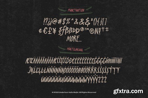 Underfear Brush Font