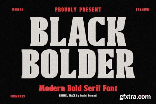 Black Bolder - Modern Serif Font