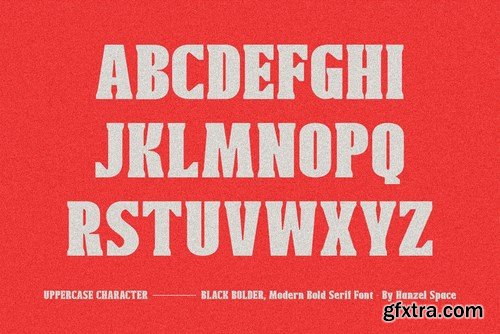 Black Bolder - Modern Serif Font