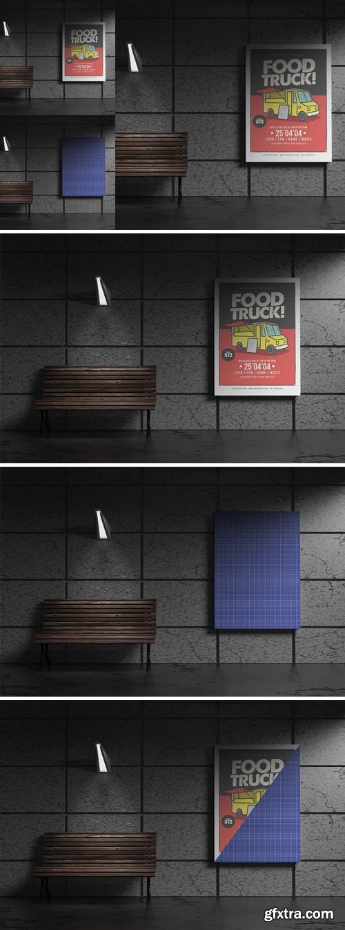 Realistic Poster Mockup 5H4TRRG