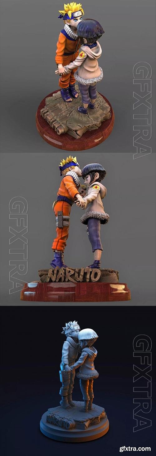 Naruto + Hinata 3D Print Model 