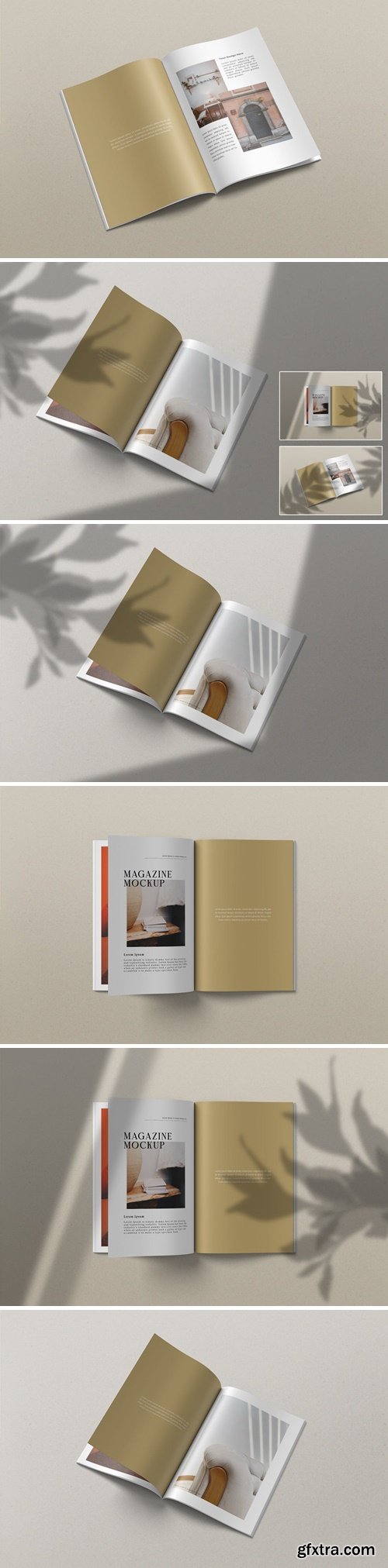 Opened Magazine Mockup V3 NS73BXR