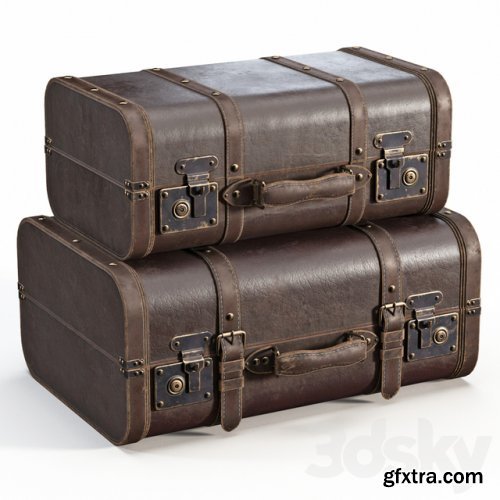 Brown Vintage Suitcases