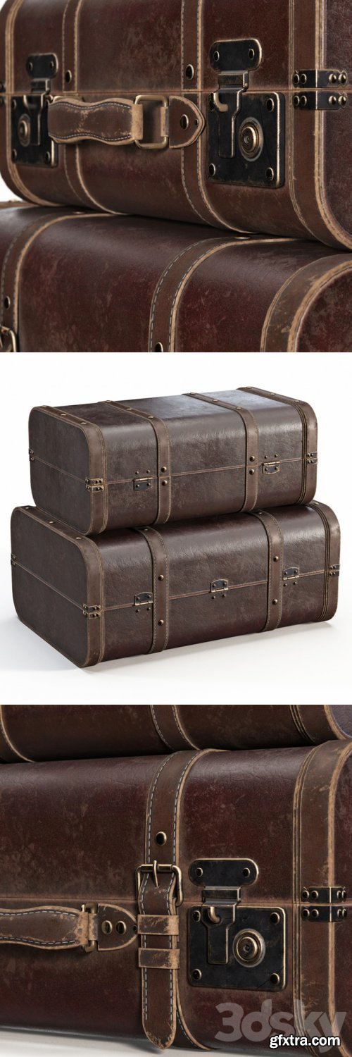 Brown Vintage Suitcases